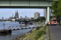 Schiff 1 Koeln in Hoehe der Koelner Zoobruecke P135